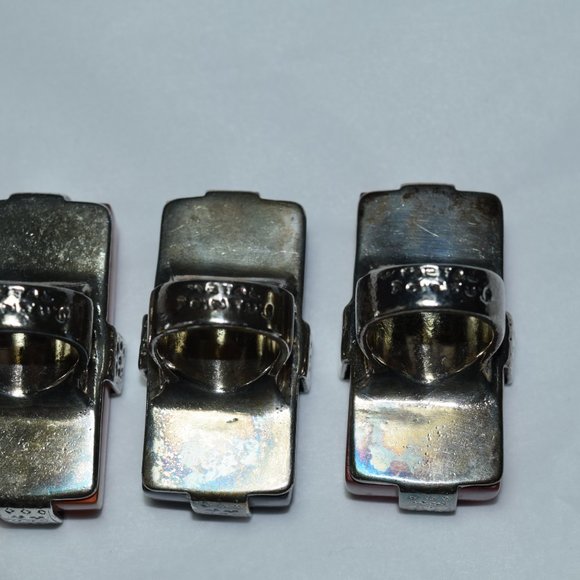 Huge Large Red METAL POINTUS Statement Ring Rare Size 7 - Picture 9 of 13